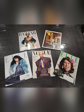 Vogue Magazine And High Fashion Glamour Magazine Bundle